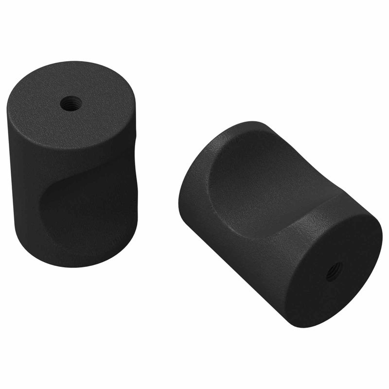 Load image into Gallery viewer, Vidaxl kastknoppen 2 pcs zwart m4 x 12 mm ijzer
