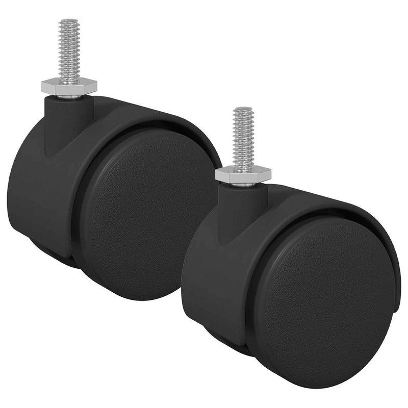Load image into Gallery viewer, Vidaxl wielen 2 pcs zwart 40,1 x 37,8 mm pp en ijzer
