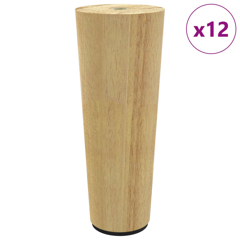 Load image into Gallery viewer, Vidaxl meubelpoten 12 pcs bruin ø 44 x 100 mm massief eucalyptus hout
