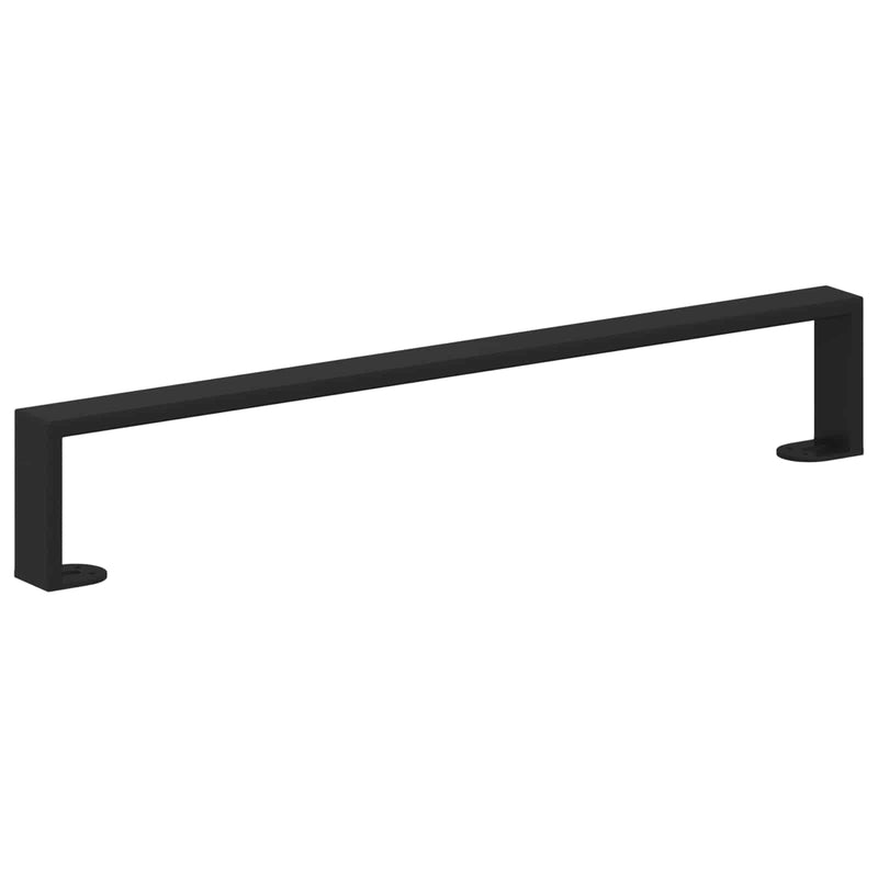 Load image into Gallery viewer, Vidaxl meubelpoten 2 pcs zwart 596 x 40,5 x 100 mm ijzer
