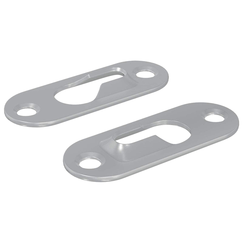 Load image into Gallery viewer, Vidaxl sleufhanger 2 pcs zilver 45 x 16 x 3.5 mm ijzer
