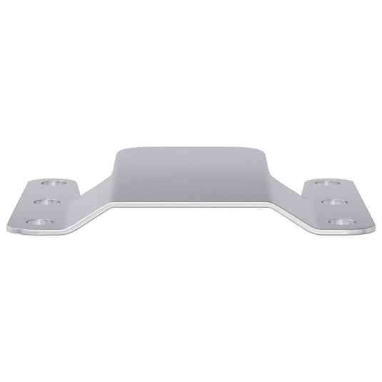 Vidaxl flush mount beugel 419 pcs zilver 75 x 66 x 1,4 mm staal
