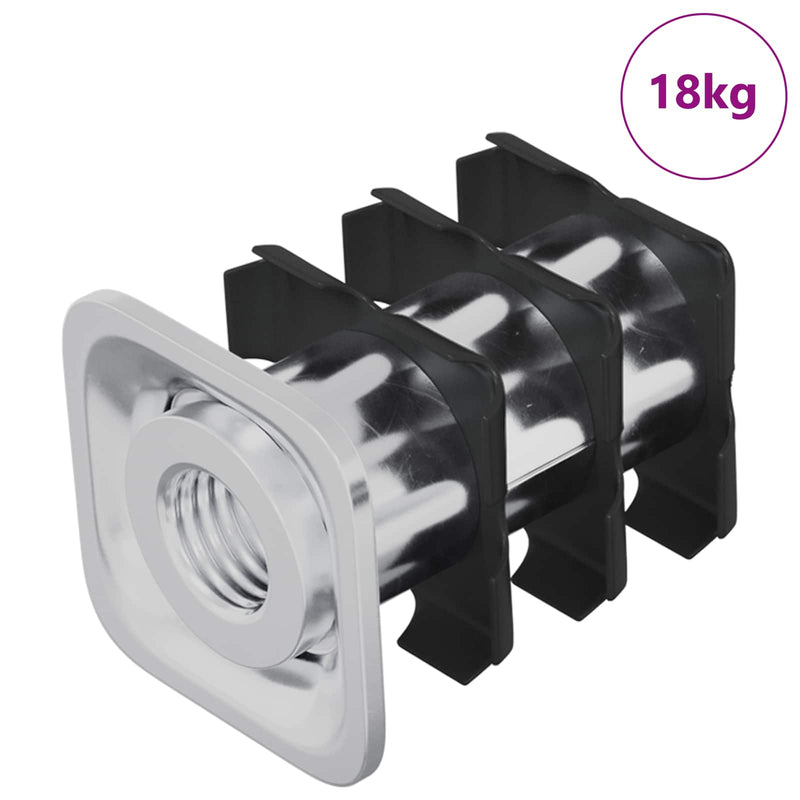 Load image into Gallery viewer, Vidaxl draadbuis invoeg 1818 pcs zwart en zilver 15,8 x 15,8 x 22,5 mm

