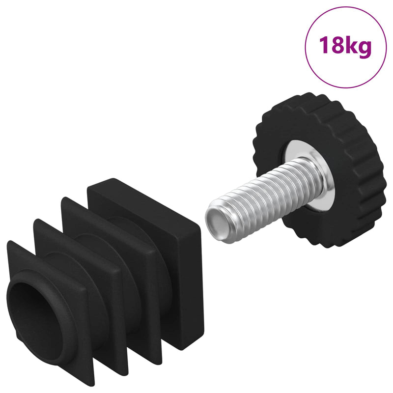 Load image into Gallery viewer, Vidaxl meubel levelers verstelbaar 1895 pcs zwart pp
