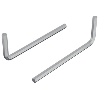 Vidaxl zeskantsleutel 2 pcs zilver 32 x 86 mm staal
