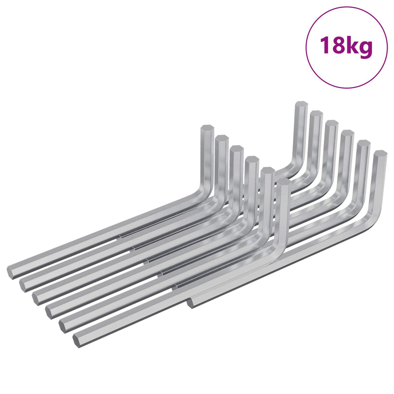 Load image into Gallery viewer, Vidaxl zeskantsleutel 4675 pcs zilver 32 x 86 mm staal
