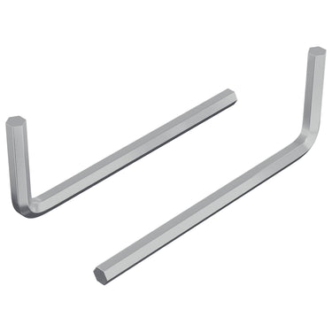 Vidaxl zeskantsleutel 2 pcs zilver 32 x 86 mm staal