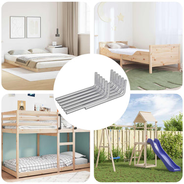 Vidaxl zeskantsleutel 2118 pcs zilver 32 x 86 mm staal