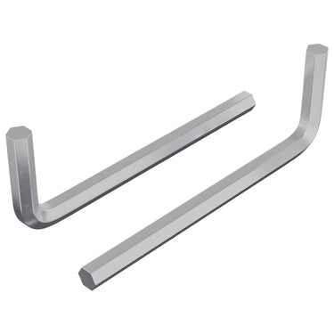 Vidaxl zeskantsleutel 2 pcs zilver 32 x 86 mm staal