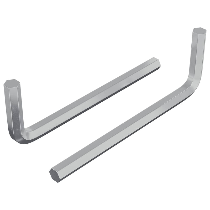 Load image into Gallery viewer, Vidaxl zeskantsleutel 2 pcs zilver 32 x 86 mm staal
