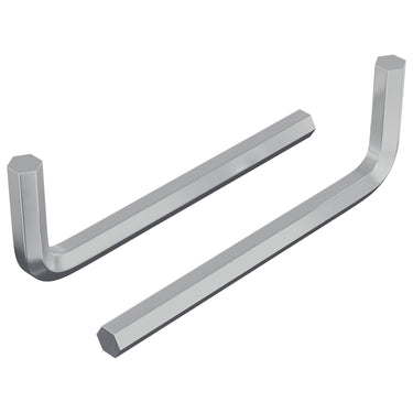Vidaxl zeskantsleutel 2 pcs zilver 32 x 86 mm staal