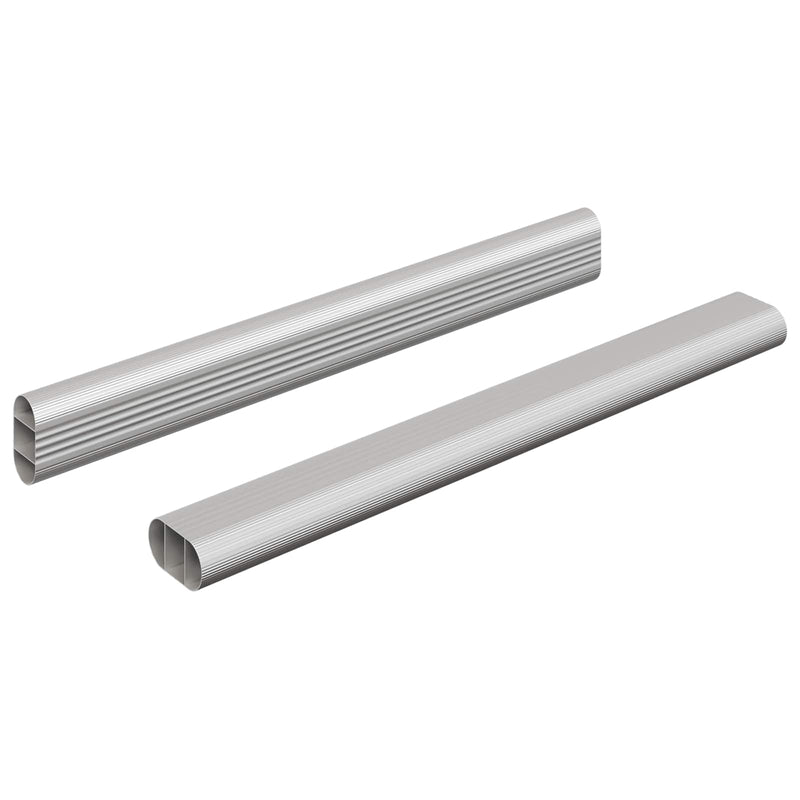 Load image into Gallery viewer, Vidaxl kaststaaf 2 pcs zilver 764 x 15 x 29 mm aluminium legering
