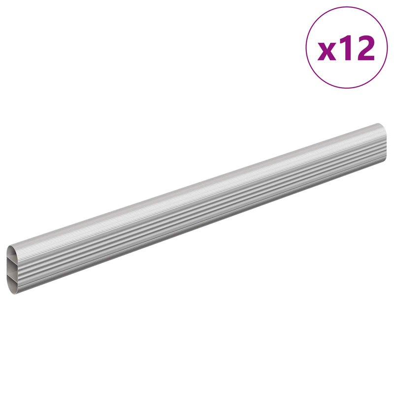 Load image into Gallery viewer, Vidaxl kaststaaf 12 pcs zilver 764 x 15 x 29 mm aluminium legering
