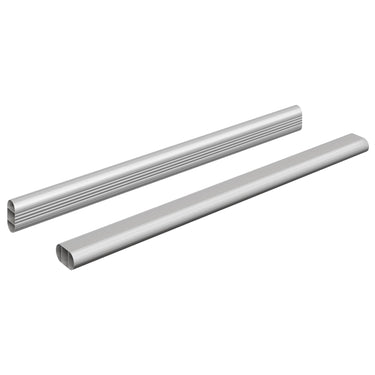 Vidaxl kaststaaf 2 pcs zilver 764 x 15 x 29 mm aluminium legering