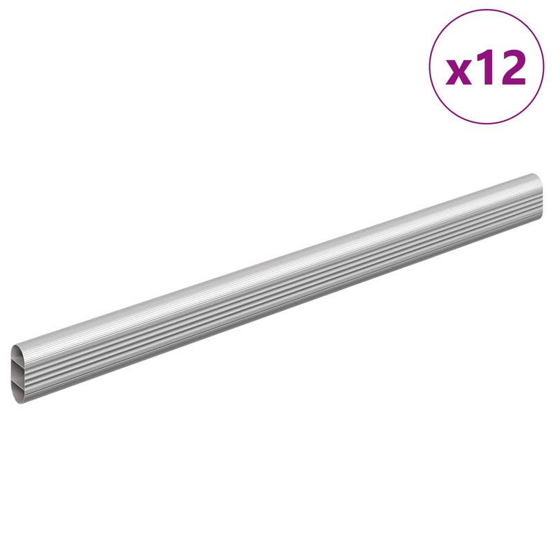 Load image into Gallery viewer, Vidaxl kaststaaf 12 pcs zilver 764 x 15 x 29 mm aluminium legering
