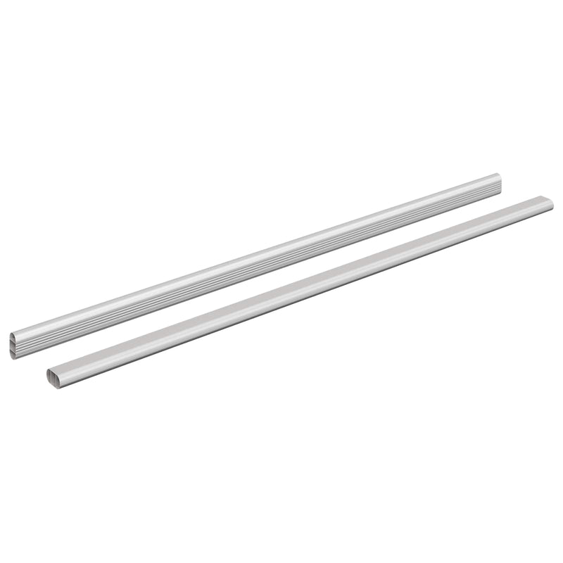 Load image into Gallery viewer, Vidaxl kaststaaf 2 pcs zilver 764 x 15 x 29 mm aluminium legering
