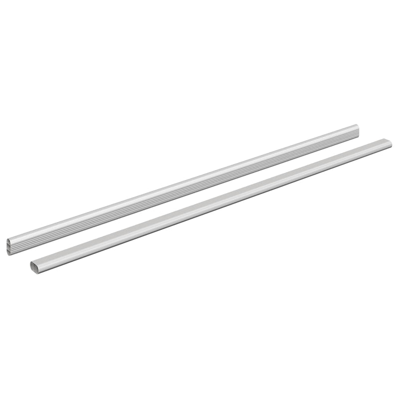 Load image into Gallery viewer, Vidaxl kaststaaf 2 pcs zilver 764 x 15 x 29 mm aluminium legering

