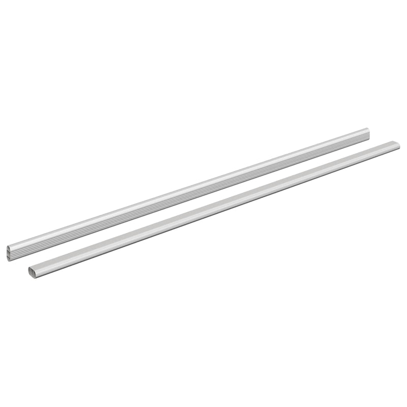 Load image into Gallery viewer, Vidaxl kaststaaf 2 pcs zilver 764 x 15 x 29 mm aluminium legering
