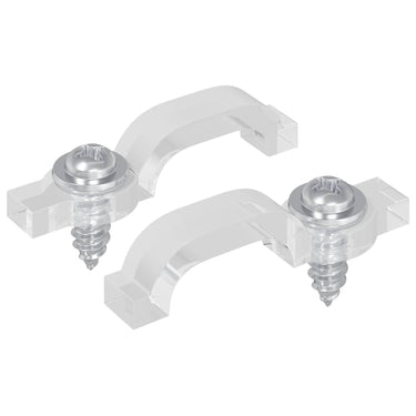 Vidaxl led strip clips 2 pcs doorzichtig 23,8 x 7,3 x 4,3 mm