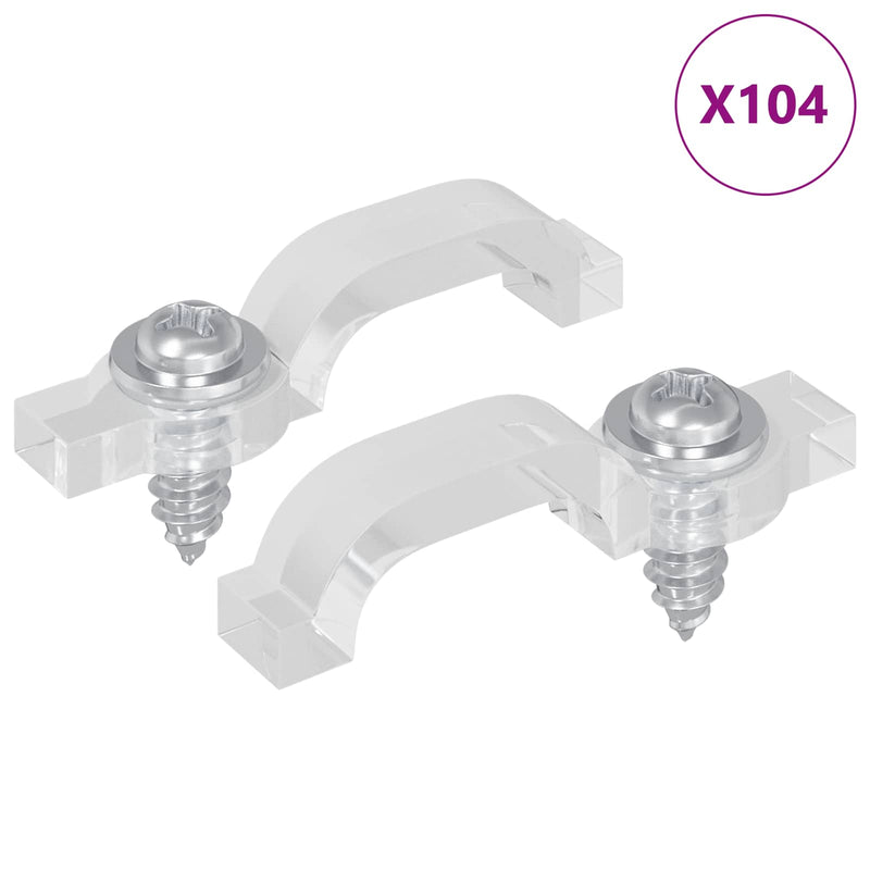 Load image into Gallery viewer, Vidaxl led strip clips 2 pcs doorzichtig 23,8 x 7,3 x 4,3 mm
