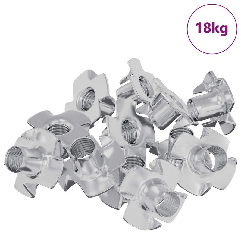 Load image into Gallery viewer, Vidaxl gestanste t-moer 7200 pcs zilver m6 mm staal
