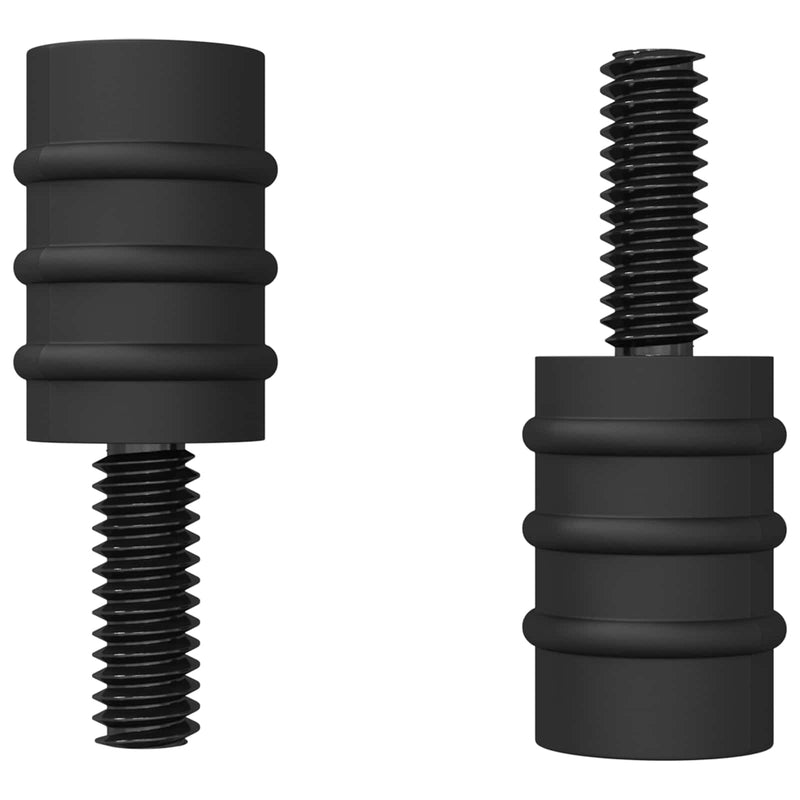 Load image into Gallery viewer, Vidaxl standoff schroef 2 pcs zwart m4 rubber en staal
