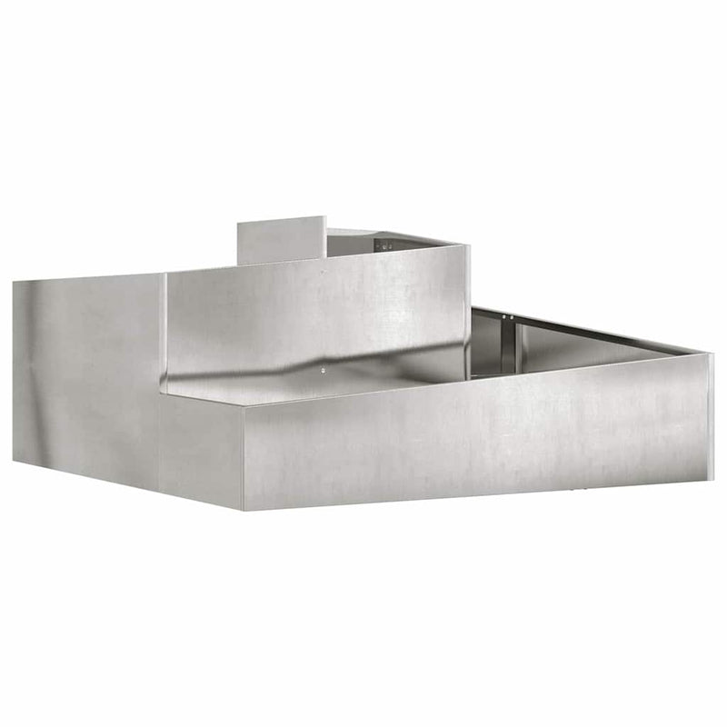 Load image into Gallery viewer, Vidaxl tuin bloempot zilver 100 x 100 x 50 cm roestvrij staal
