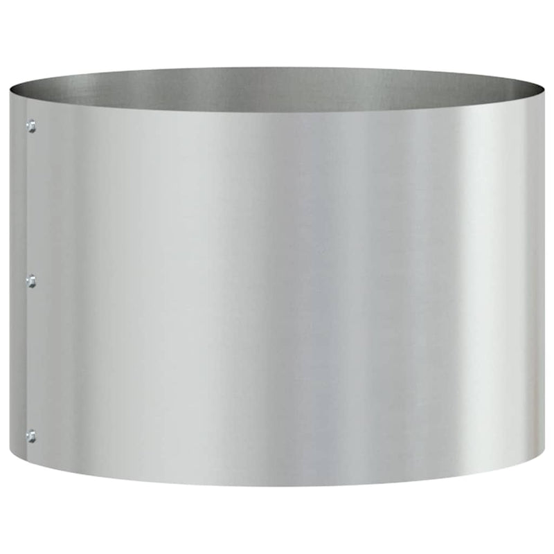 Load image into Gallery viewer, Vidaxl plantenring zilver 30 x 30 x 20 cm gegalvaniseerd staal

