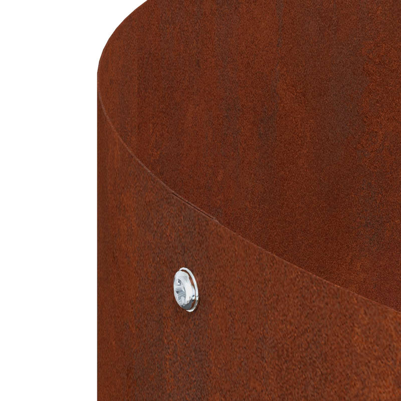 Load image into Gallery viewer, Vidaxl plantenring bruin 30 x 30 x 20 cm cortenstaal
