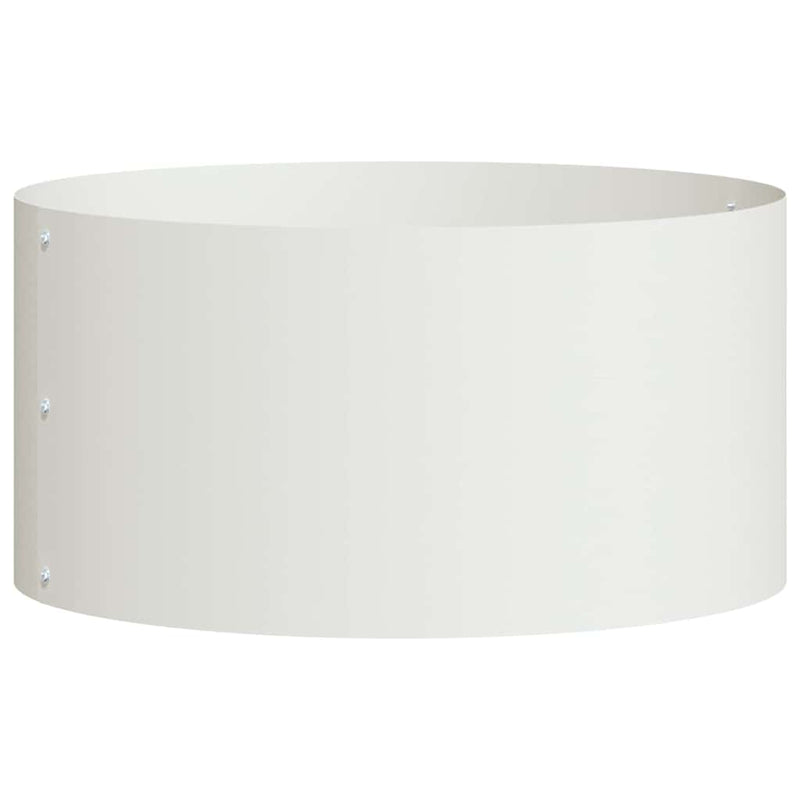 Load image into Gallery viewer, Vidaxl plantenring wit 40 x 40 x 20 cm koudgewalst staal

