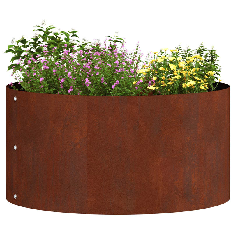 Load image into Gallery viewer, Vidaxl plantenring bruin 40 x 40 x 20 cm cortenstaal
