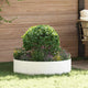 Vidaxl plantenring wit 80 x 80 x 20 cm koudgewalst staal
