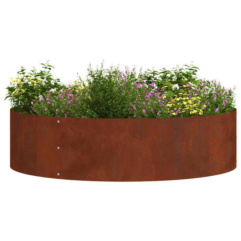 Load image into Gallery viewer, Vidaxl plantenring roestig 80 x 80 x 20 cm weervast staal
