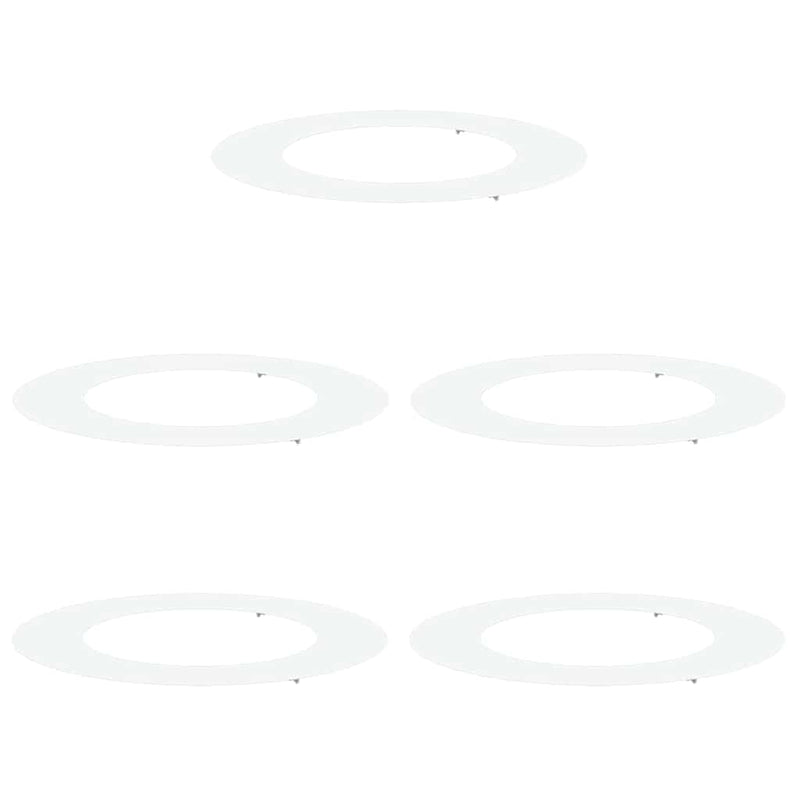 Load image into Gallery viewer, Vidaxl geschikt voor platte boomringen 5 pcs wit ø50 80 cm staal
