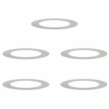 Vidaxl geschikt voor platte boomringen 5 pcs zilver ø60 90 cm