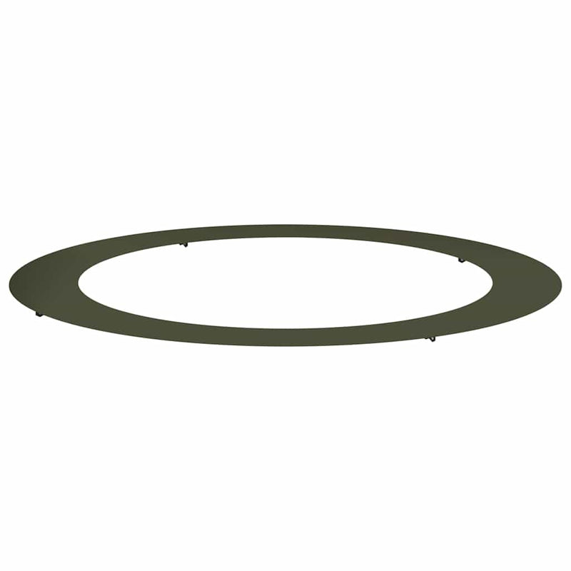 Load image into Gallery viewer, Vidaxl geschikt voor platte boomring olijfgroen ø90 120 cm staal
