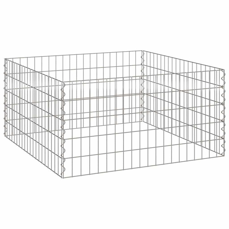 Load image into Gallery viewer, Vidaxl vierkante composter 100 x 100 x 50 cm ijzer

