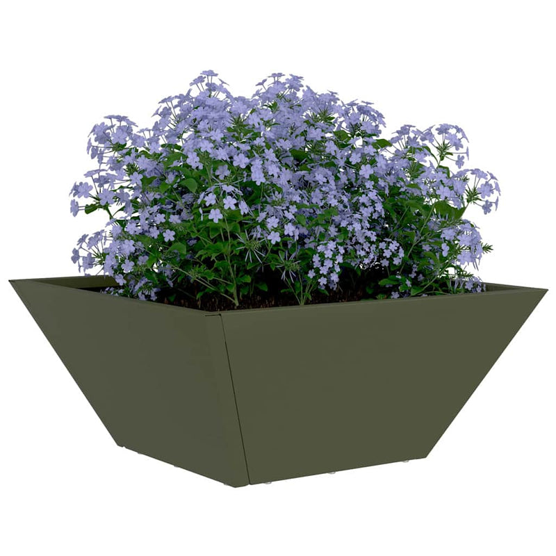 Load image into Gallery viewer, Vidaxl tuin bloempot 5 pcs olijf groen 35 x 35 x 15 cm
