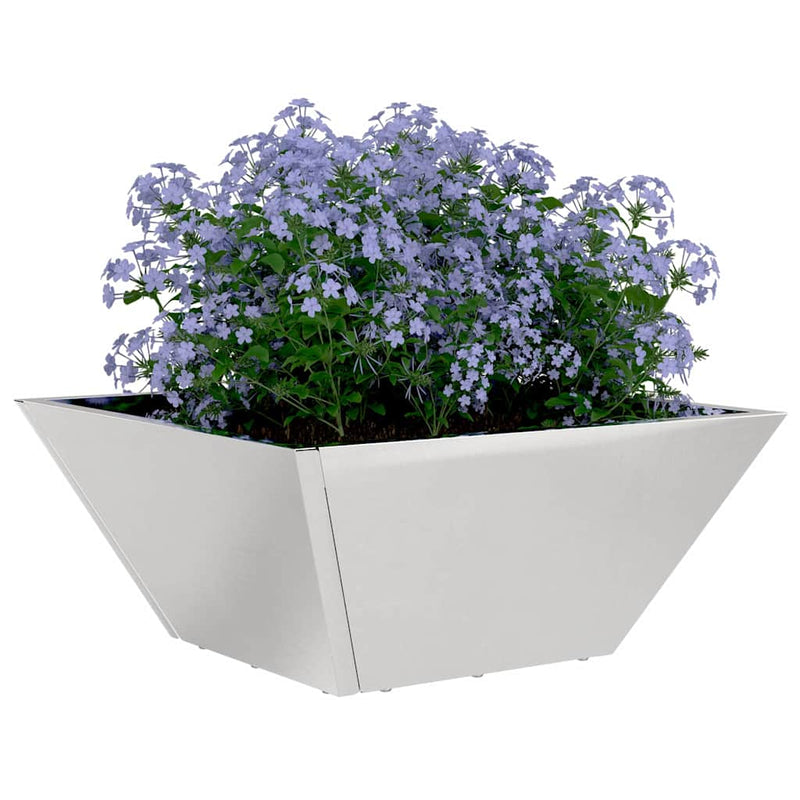 Load image into Gallery viewer, Vidaxl tuin bloempot 5 pcs zilver 35 x 35 x 15 cm roestvrij staal
