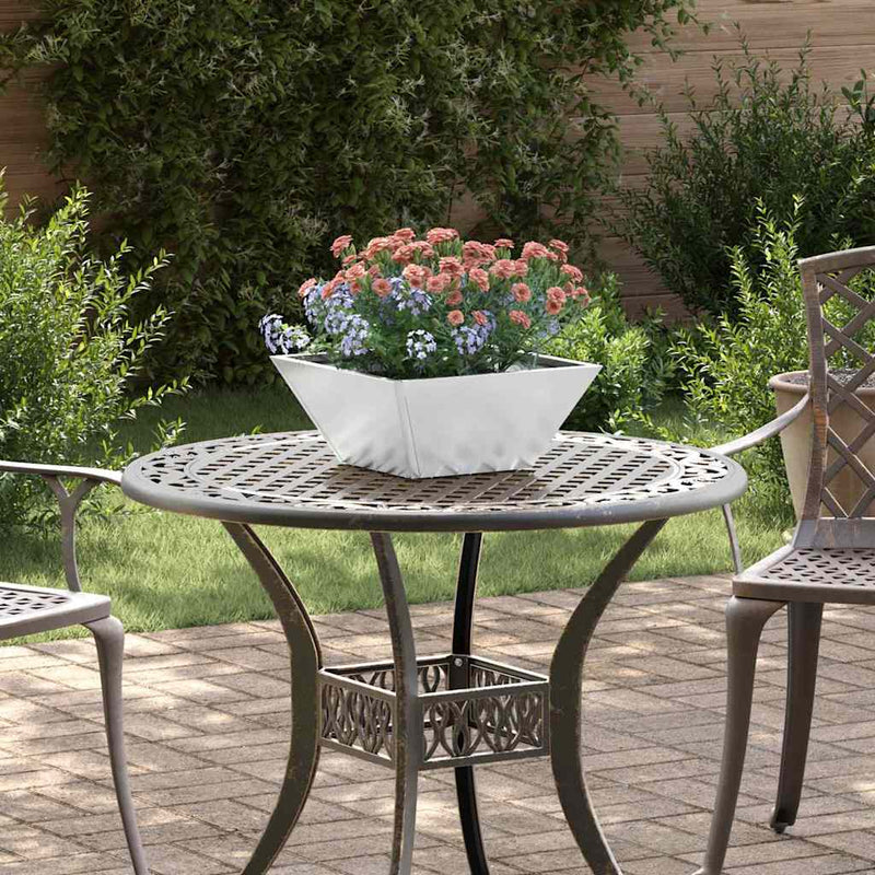 Load image into Gallery viewer, Vidaxl tuin bloempot zilver 35 x 35 x 15 cm gegalvaniseerd staal
