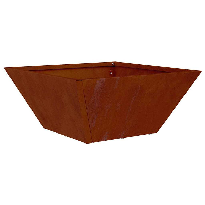 Load image into Gallery viewer, Vidaxl tuin bloempot roestig 35 x 35 x 15 cm cortenstaal
