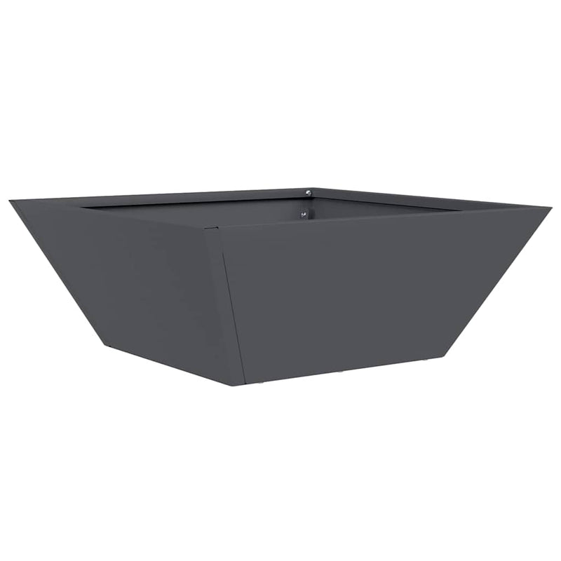 Load image into Gallery viewer, Vidaxl tuin bloempot antraciet 40 x 40 x 15 cm koudgewalst staal
