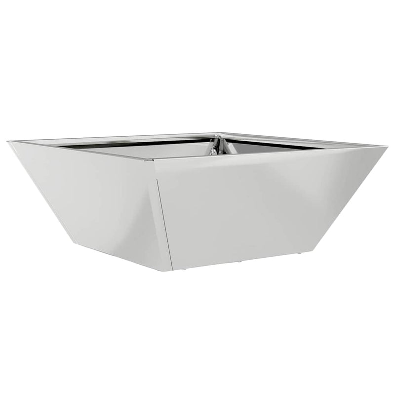 Load image into Gallery viewer, Vidaxl tuin bloempot zilver 40 x 40 x 15 cm gegalvaniseerd staal
