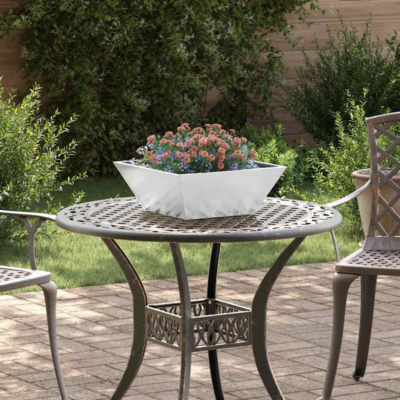 Load image into Gallery viewer, Vidaxl tuin bloempot 5 pcs zilver 40 x 40 x 15 cm gegalvaniseerd staal
