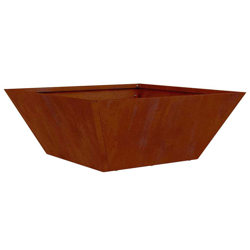 Load image into Gallery viewer, Vidaxl tuin bloempot roestig 40 x 40 x 15 cm cortenstaal
