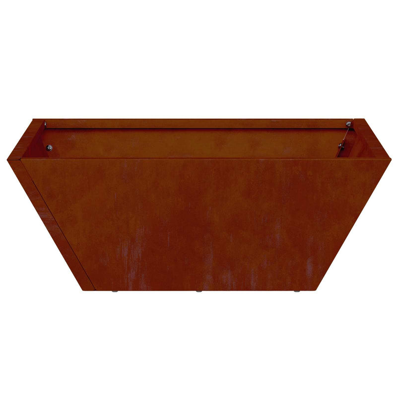 Load image into Gallery viewer, Vidaxl tuin bloempot roestig 40 x 40 x 15 cm cortenstaal

