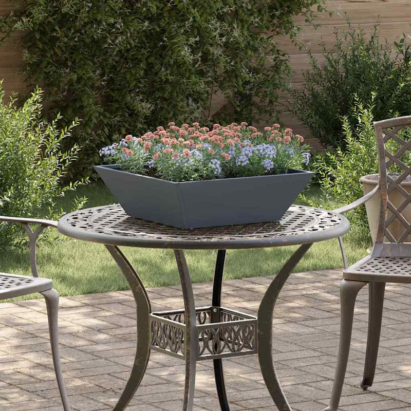 Load image into Gallery viewer, Vidaxl tuin bloempot 5 pcs antraciet 50 x 50 x 15 cm koudgewalst staal
