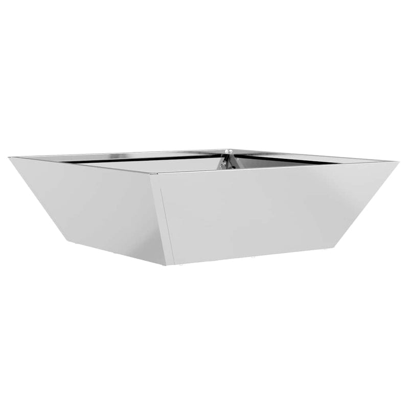 Load image into Gallery viewer, Vidaxl tuin bloempot zilver 50 x 50 x 15 cm gegalvaniseerd staal
