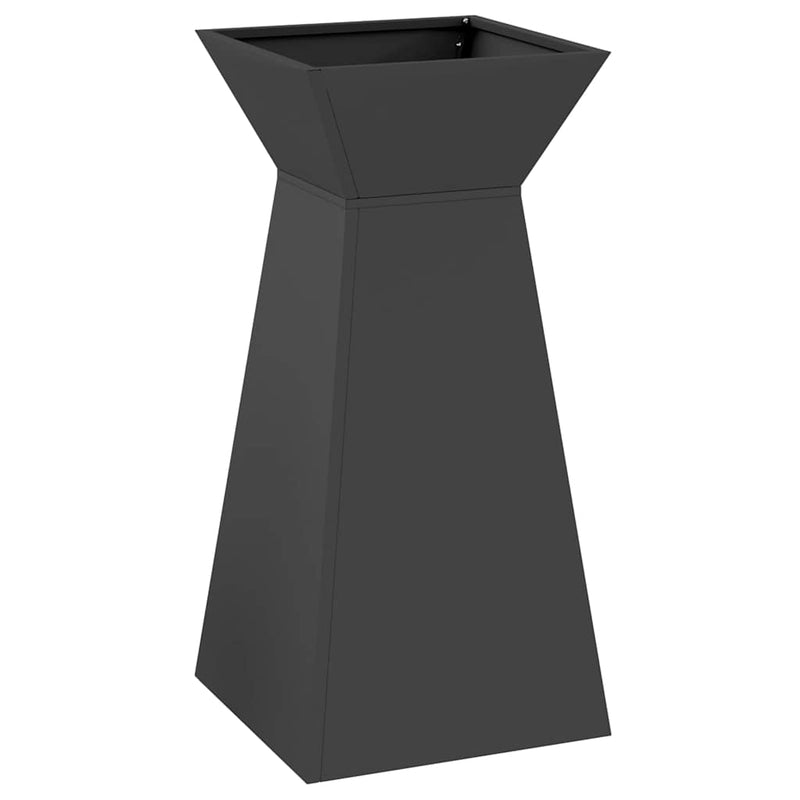 Load image into Gallery viewer, Vidaxl pilaar plantenbak zwart 35 x 35 x 73 cm
