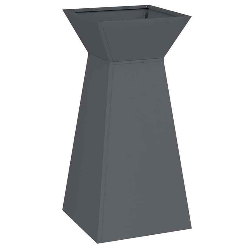 Load image into Gallery viewer, Vidaxl pilaar plantenbak antraciet 35 x 35 x 73 cm
